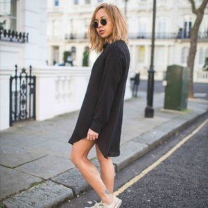 Novem & Knight Indie Shirt Dress (Black)
